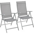Gartenstuhl Grau 2er Set Klappstuhl