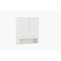 Haengeschrank Palermo 158816 Weiß 59,8 x 20,5 x 70,8 cm Mattweiss 8 cm (B/T/H