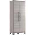 Kunststoffschrank/Besenschrank Beige 80 x 44 x 182 cm Utility inkl. Einlegeboeden