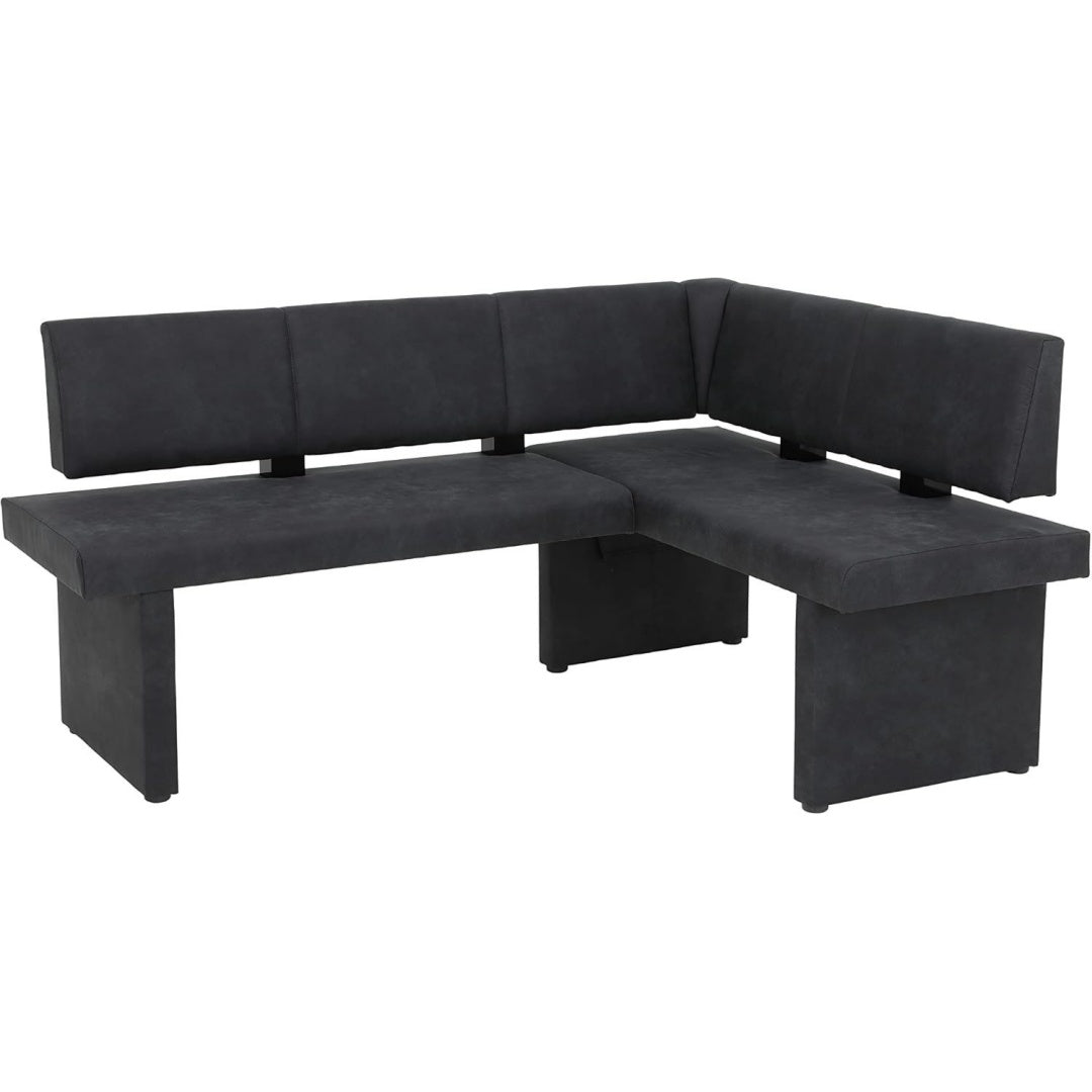 Hela Tische anthrazit 168x128x86cm Eckbank Sitzbank Essecke Pia Holzgestell mit Stoffbezug