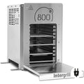Intergrill 800 Elektrogrill 2 edelstahl 88kW Hochleistung Steakgrill Quarzbrenner 20 kg Oberhitze Tischgrill Inkl. Grillrost und Gastroschale