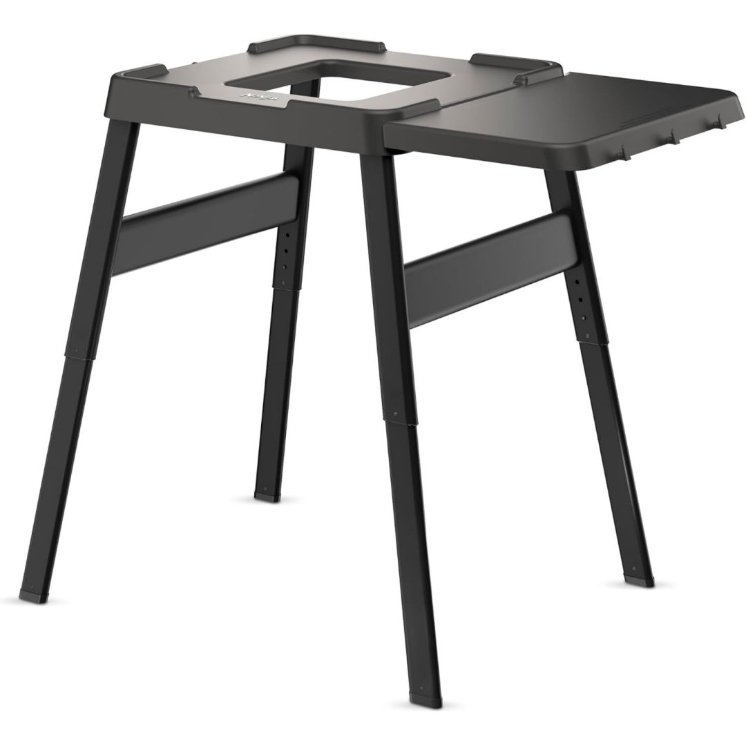 Woodfire Verstellbarer Staender und Beistelltisch Grau 4718J800EUUK Aussenofen- und Grillstaender robuster Outdoor-Kochtisch und Pizzaofenstaender