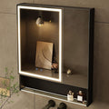 Spiegelschrank Bad mit Beleuchtung 758813 cm 3-Farben Modus Speicher Regale