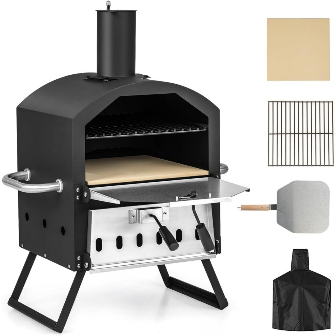 Pizza Offen Outdoor edelstahl Pizzaofen 600 Tragbarer Holzofen aus